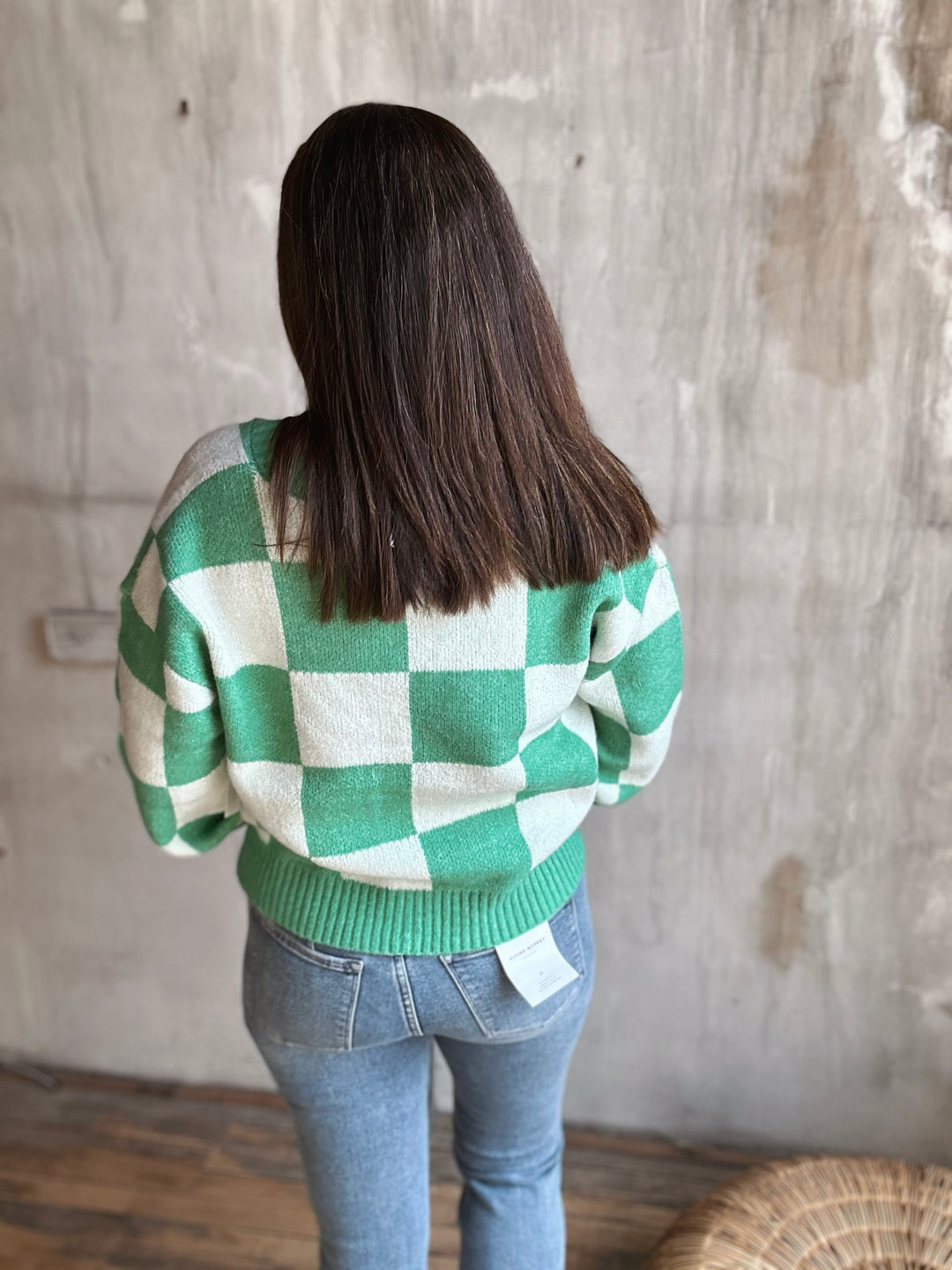 Liora Checkered Cardigan