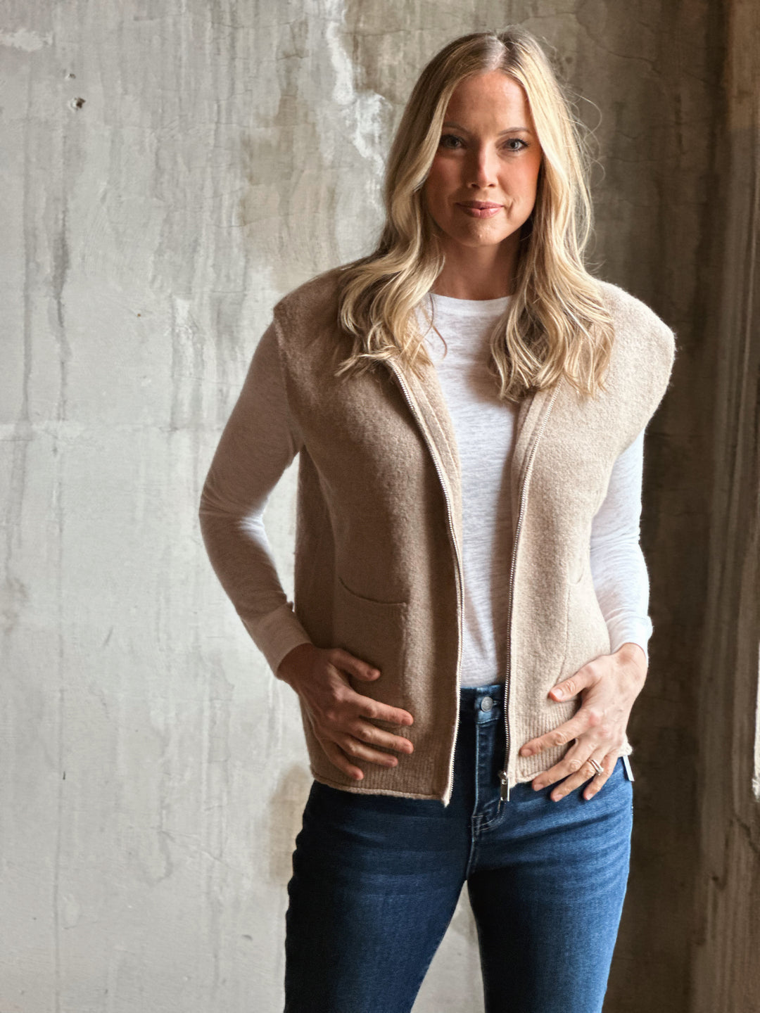 Mock Neck Sweater Vest