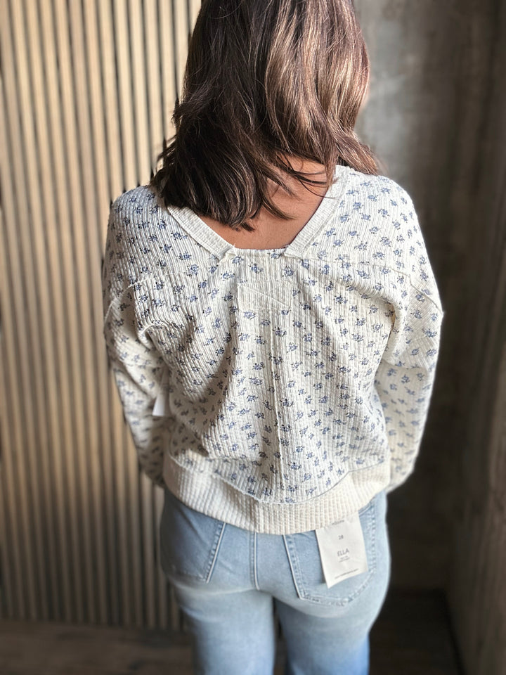 Marta Floral Knit Top