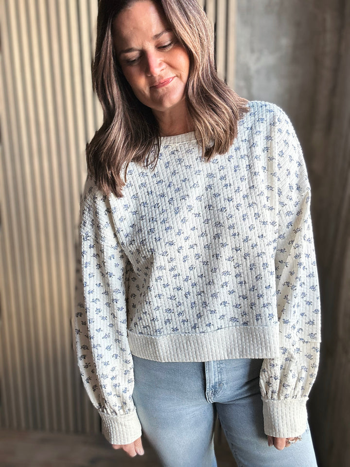 Marta Floral Knit Top