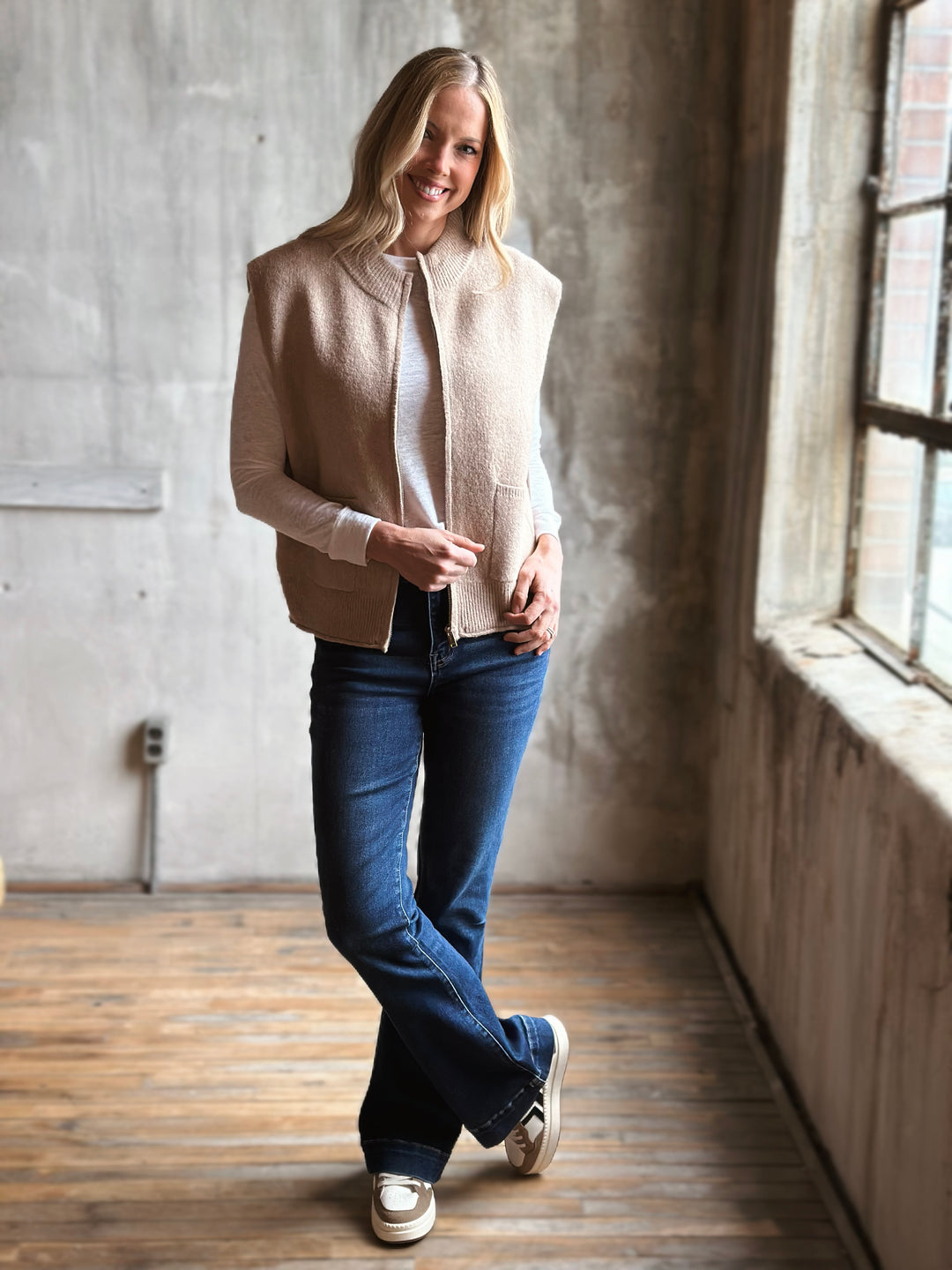 Mock Neck Sweater Vest