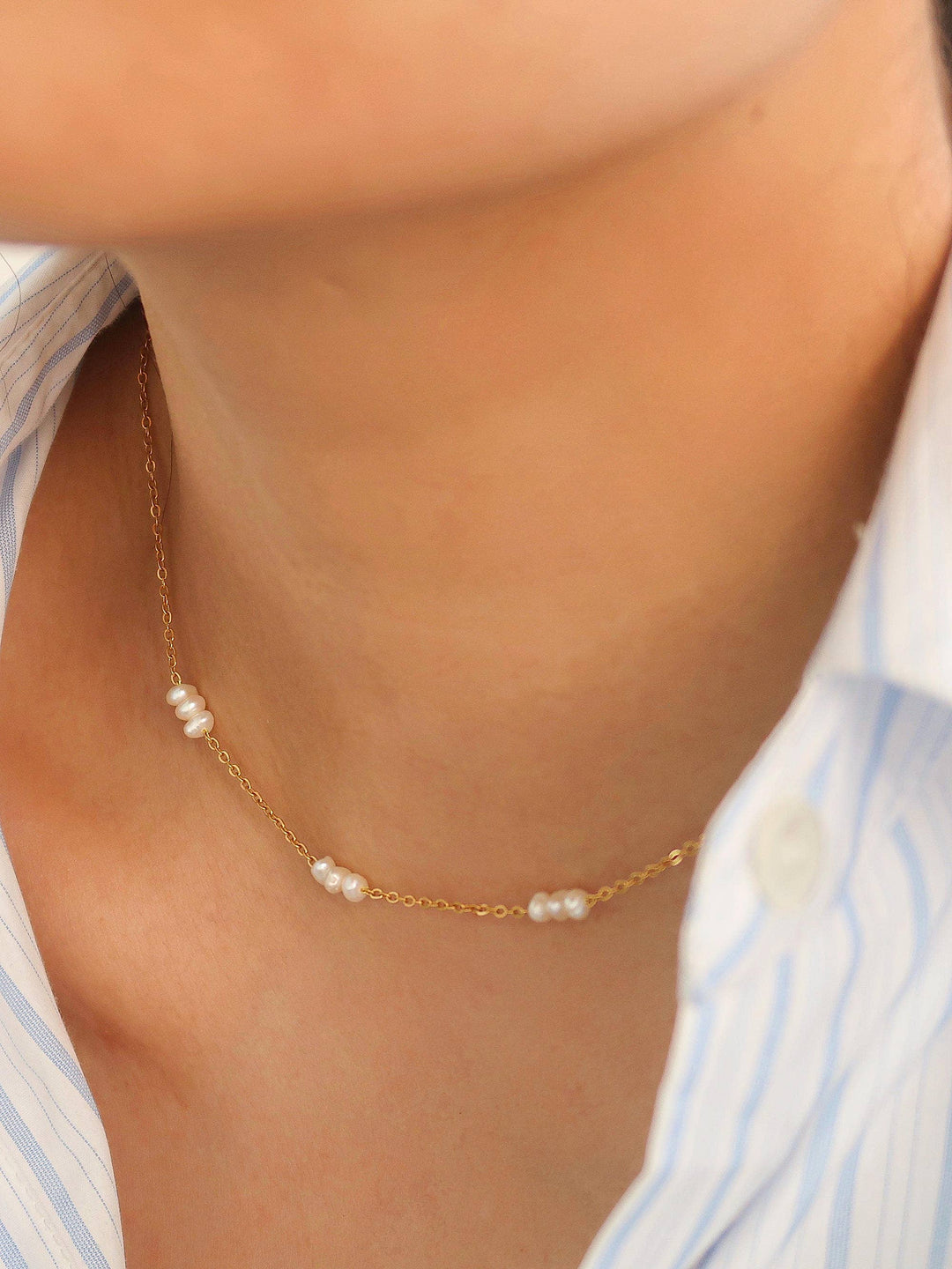 18K Pearl Chokers