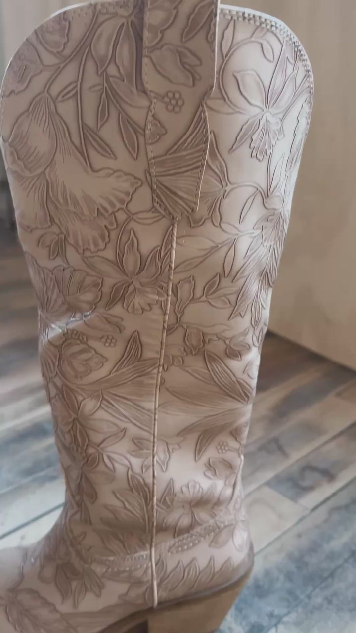 Adela Embossed Boots