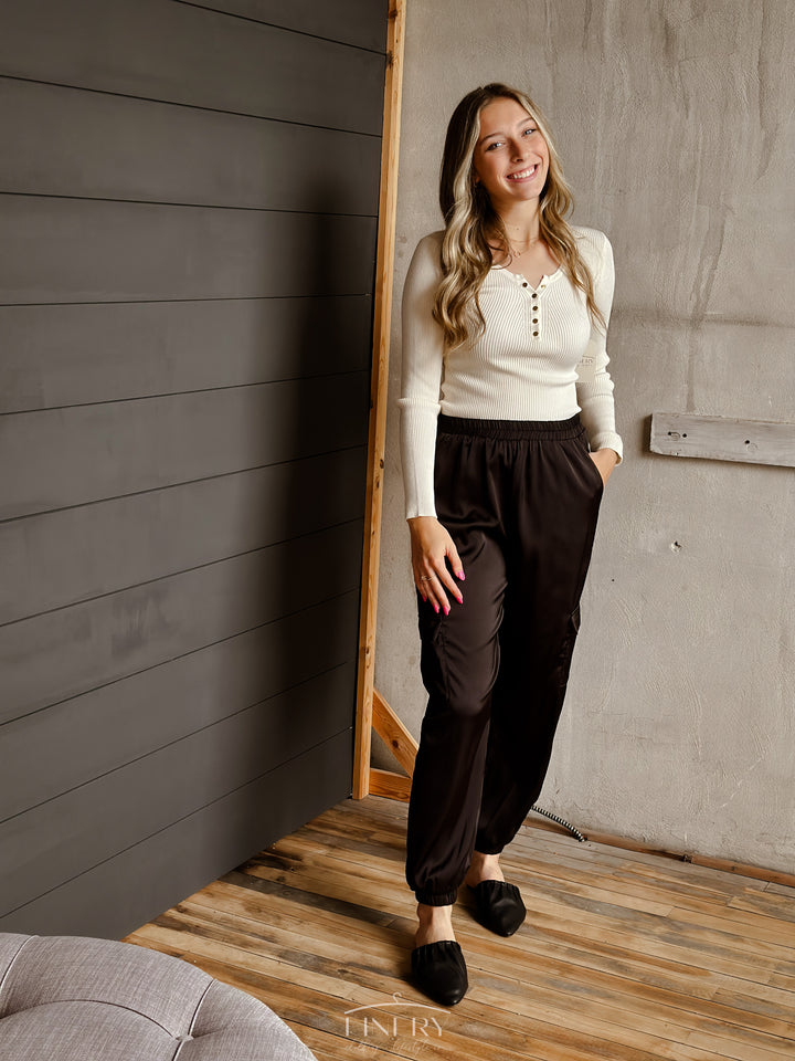 Benton Satin Joggers