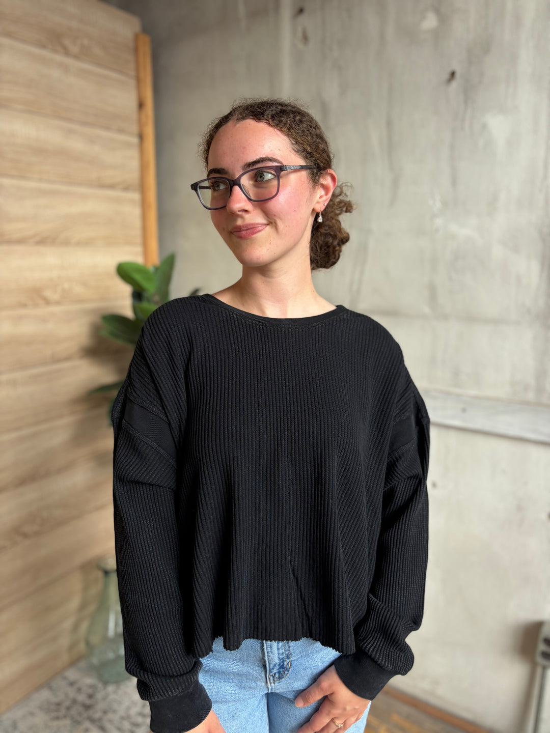 The Audra Waffle Top