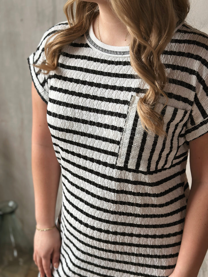 The Weekend Texture Tee Dress
