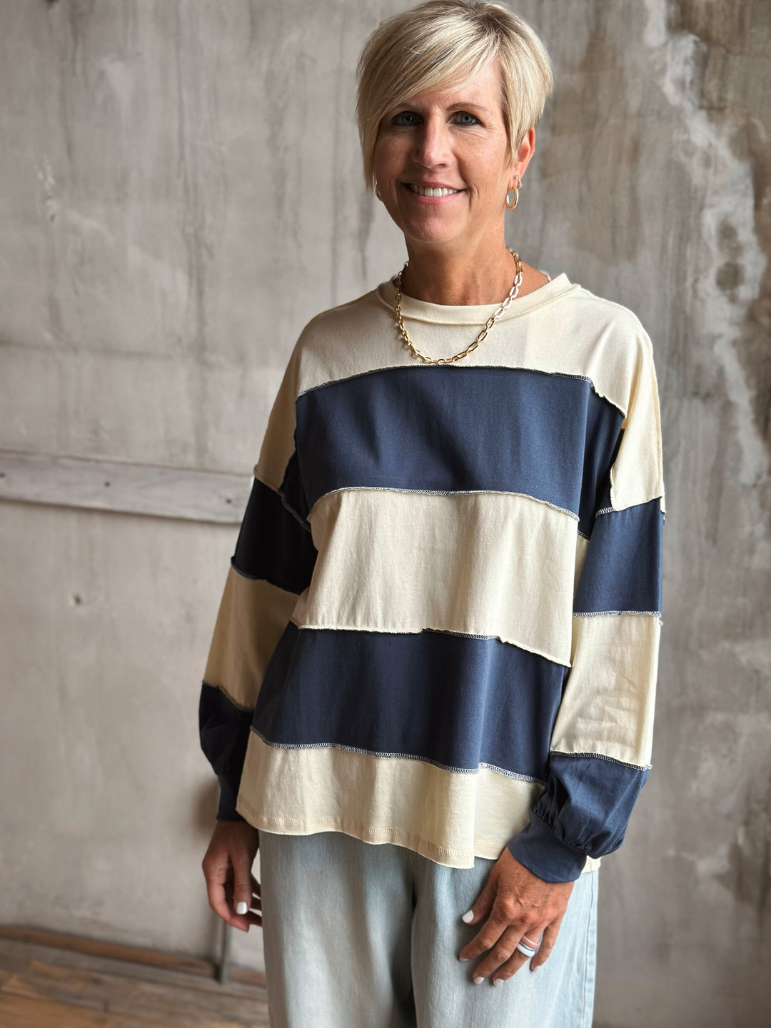 Apryl Striped Top