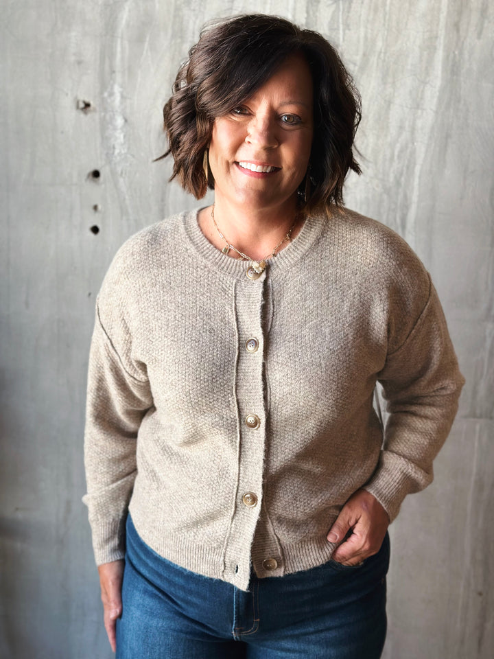 Amelia Button Front Cardigan