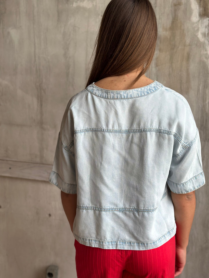 The Hollis Denim Top