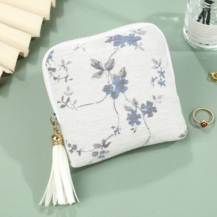 Floral Jacquard Mini Pouch