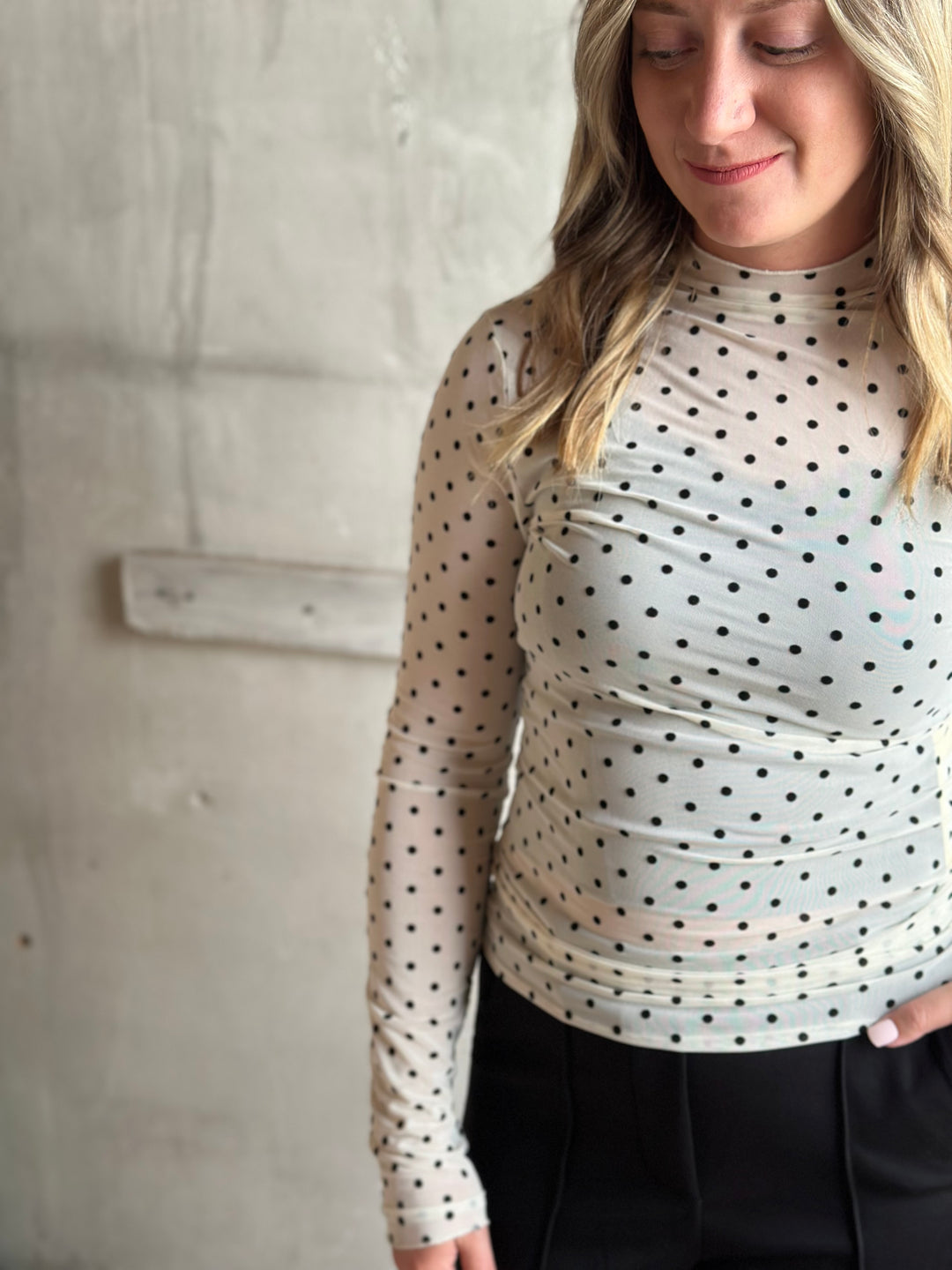 The Carrie Polka Dot Top