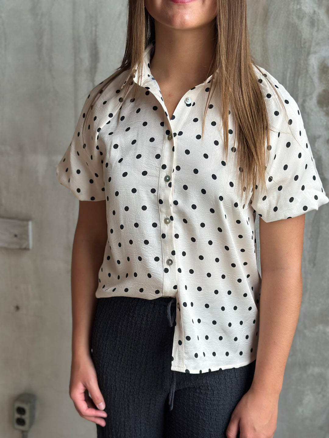 The Sabine Dot Blouse