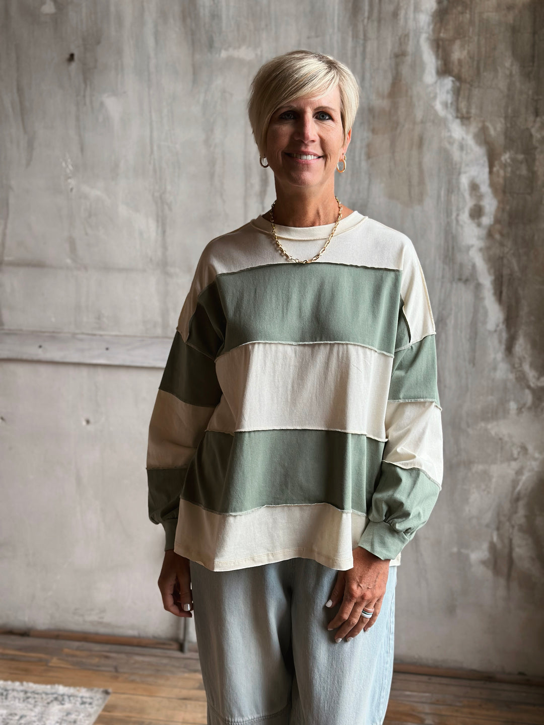 Apryl Striped Top