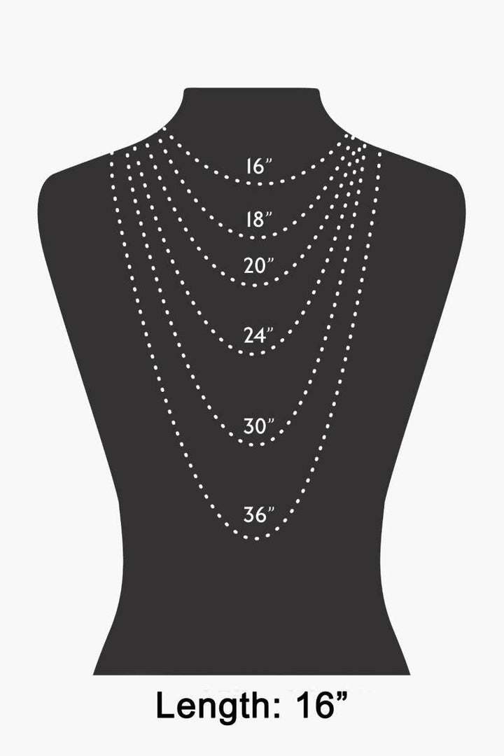 Round Stone Beaded Necklace