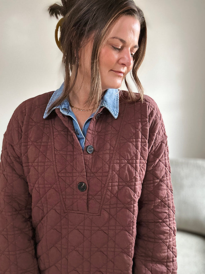 Mitchell Quilted Sweatshirt