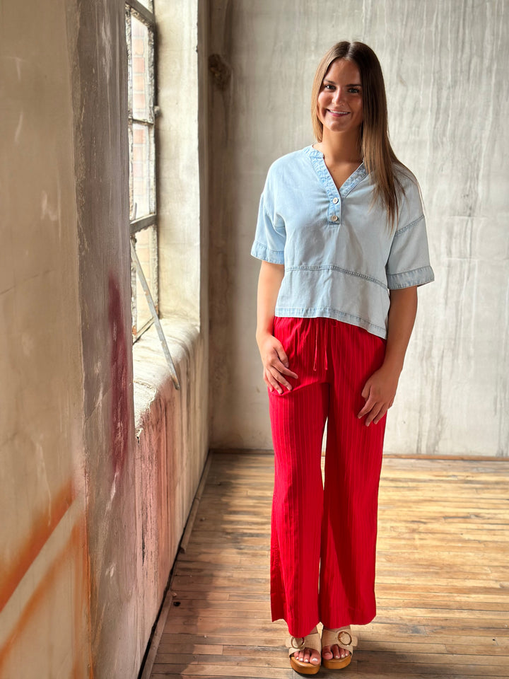 The Hollis Denim Top