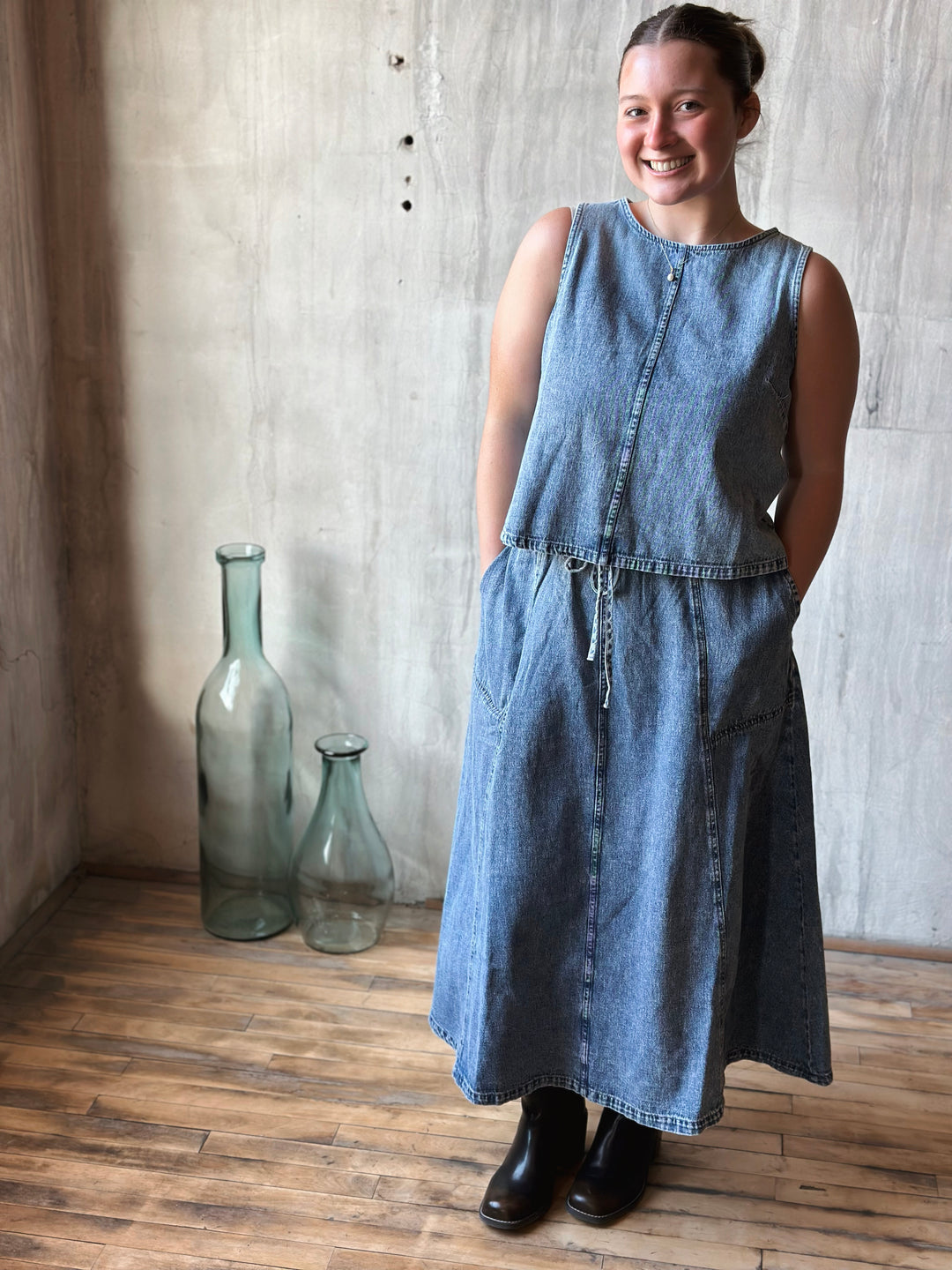 The Gentle Ease Denim Top