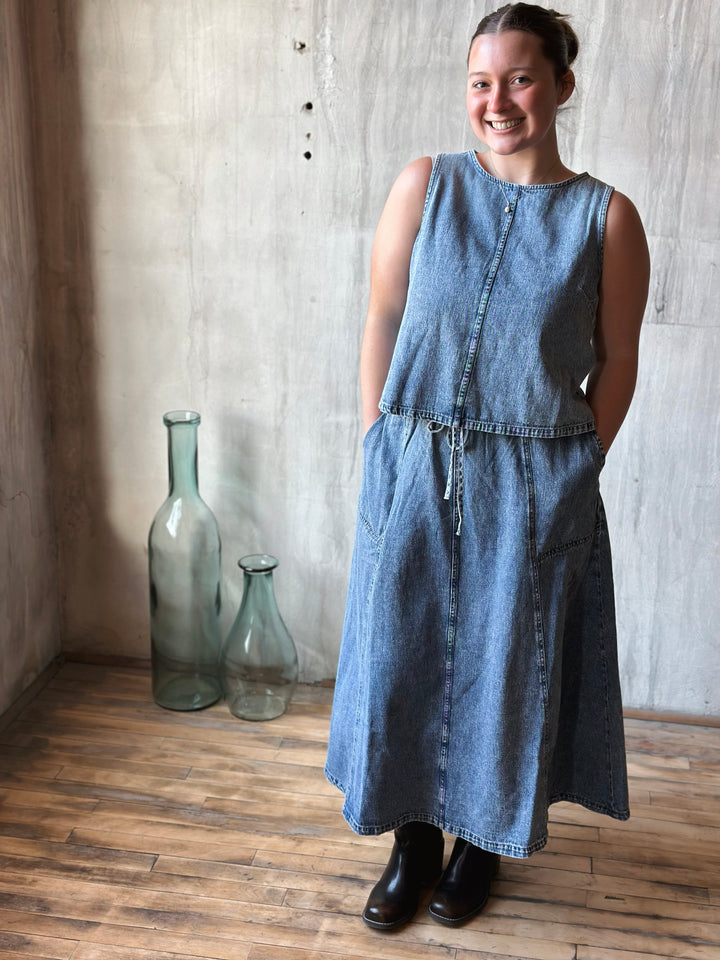 The Gentle Ease Denim Top