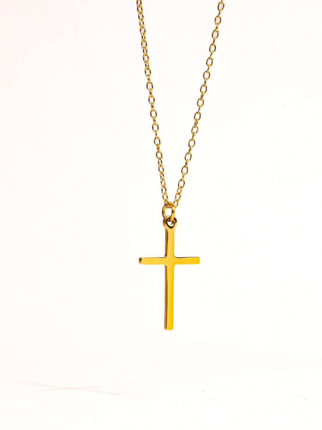 Tirza 18K Gold Non-Tarnish Small Cross Necklace