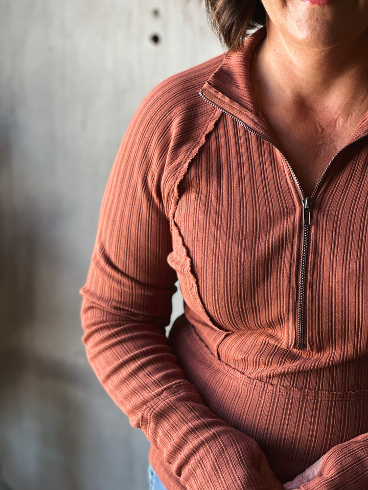 Tegan Half-Zip Top