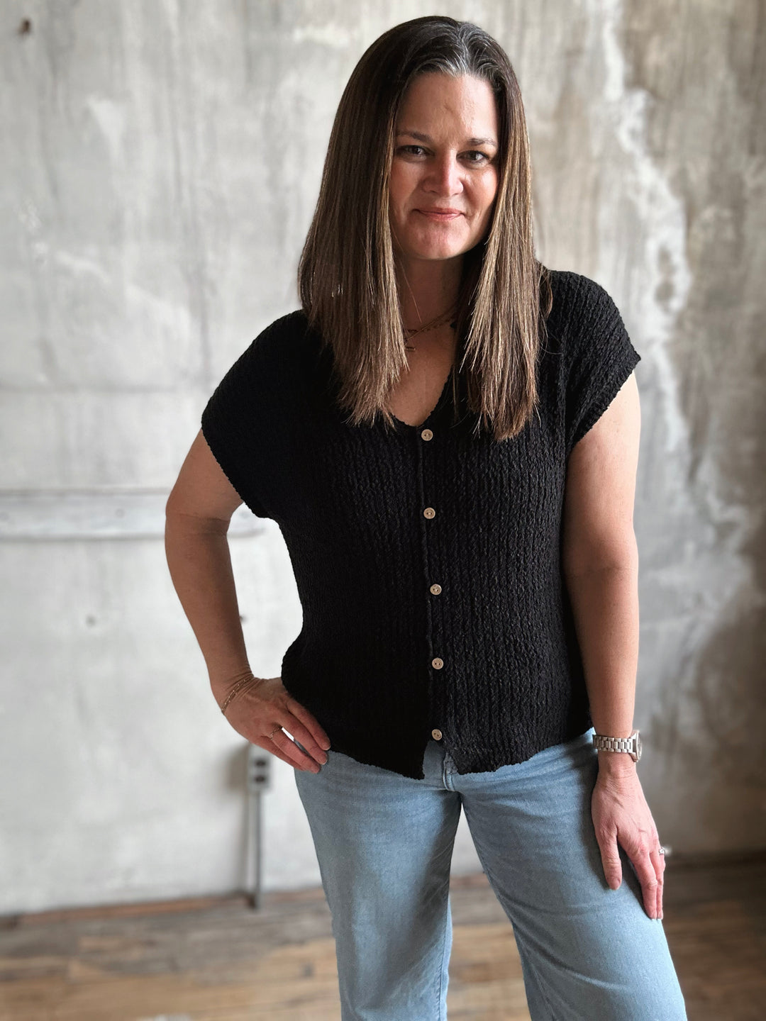 The Midnight Texture Cardigan