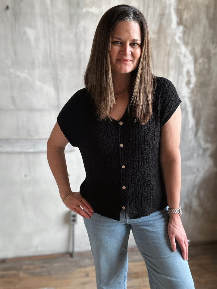 The Midnight Texture Cardigan