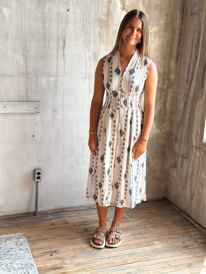 Lawson Printed Midi Dress