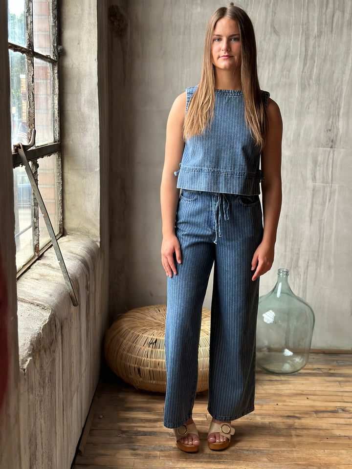 The Capri Stripe Jeans