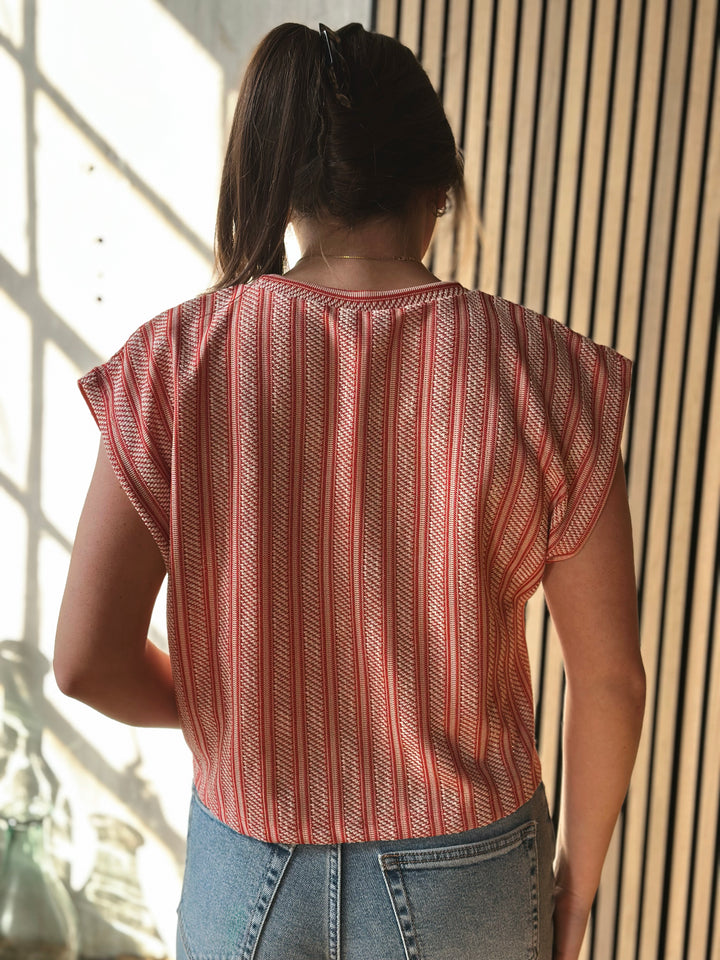 The Clean Lines Textured Top