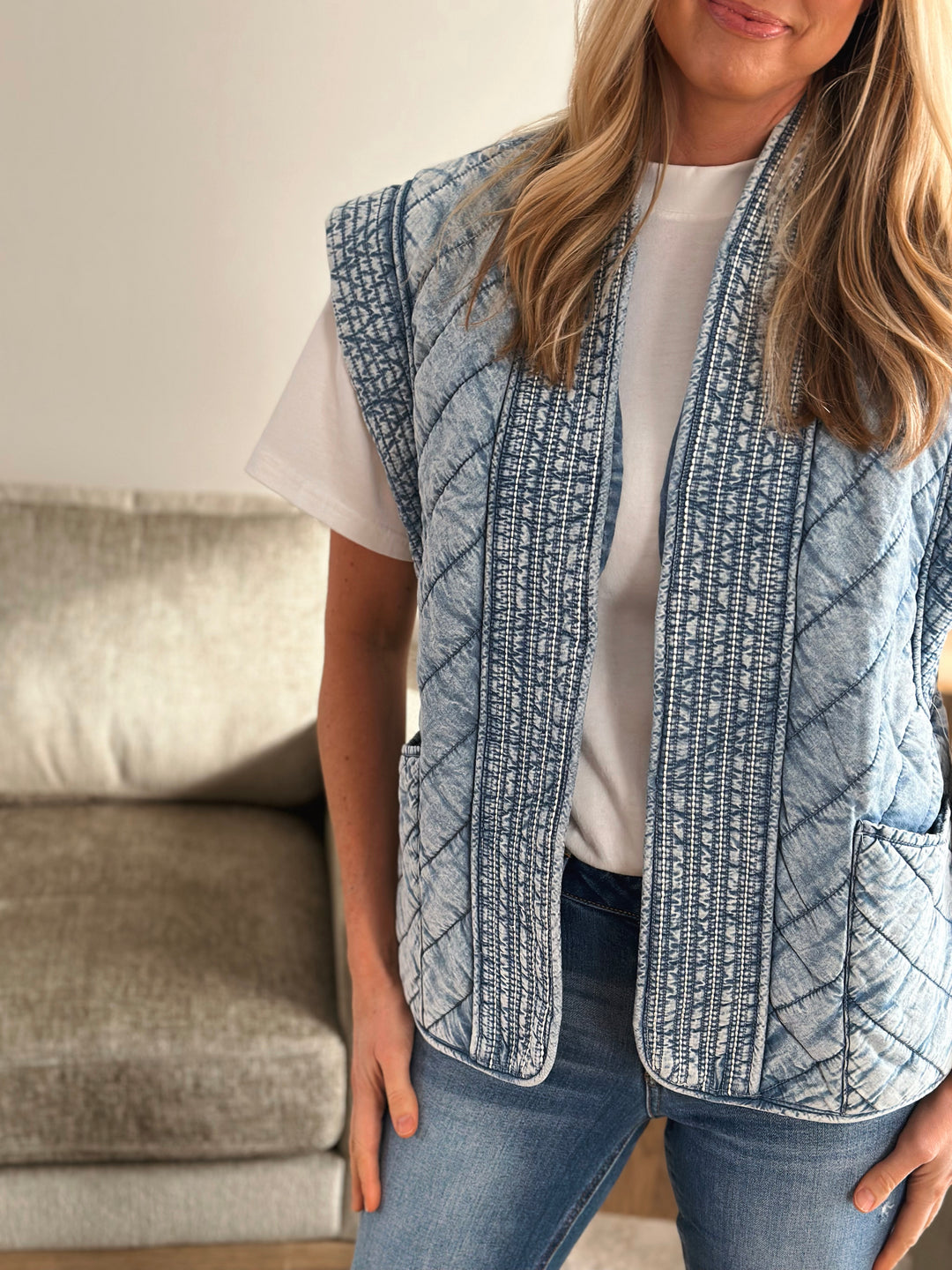 Evette Denim Vest