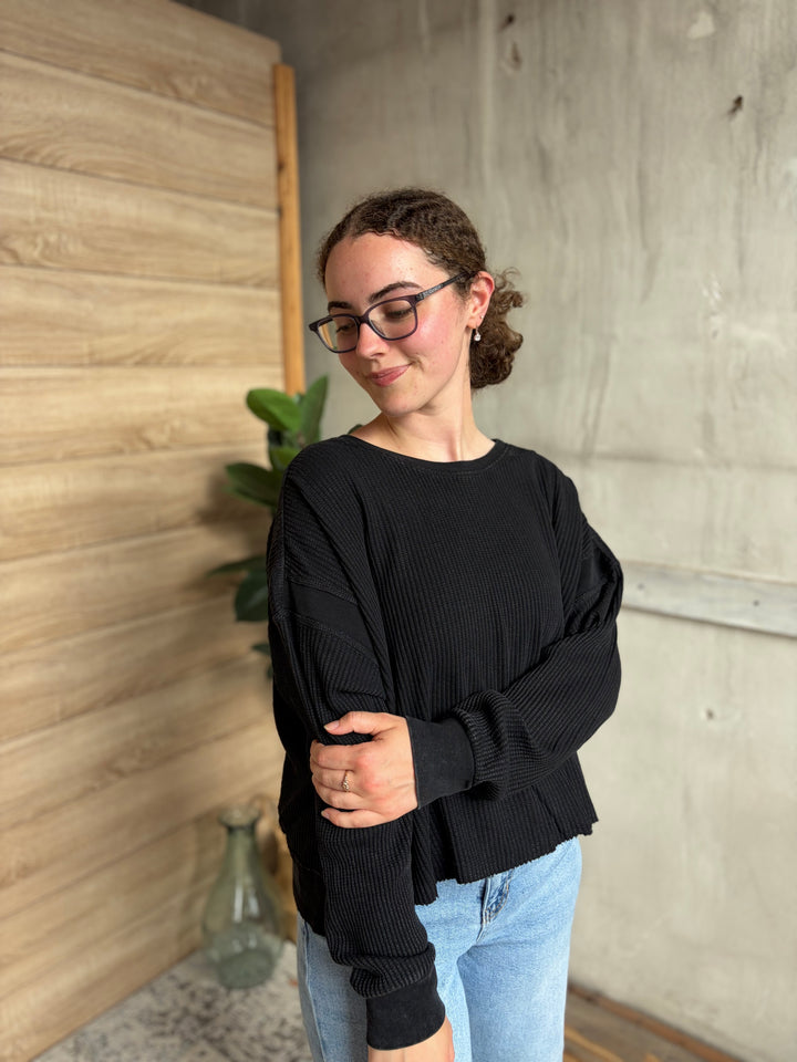 The Audra Waffle Top