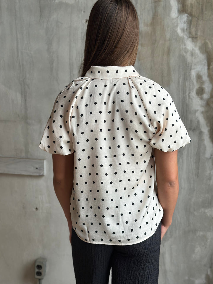 The Sabine Dot Blouse