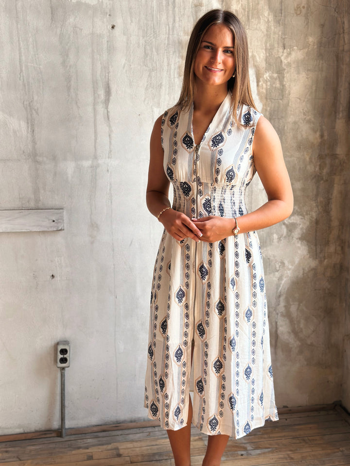 Lawson Printed Midi Dress