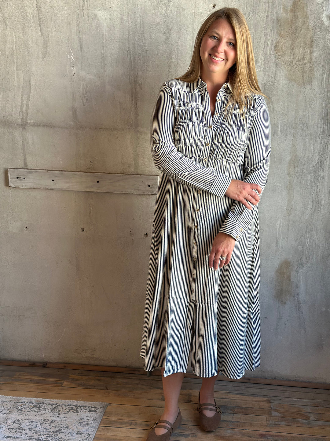 The Brandt Stripe Dress
