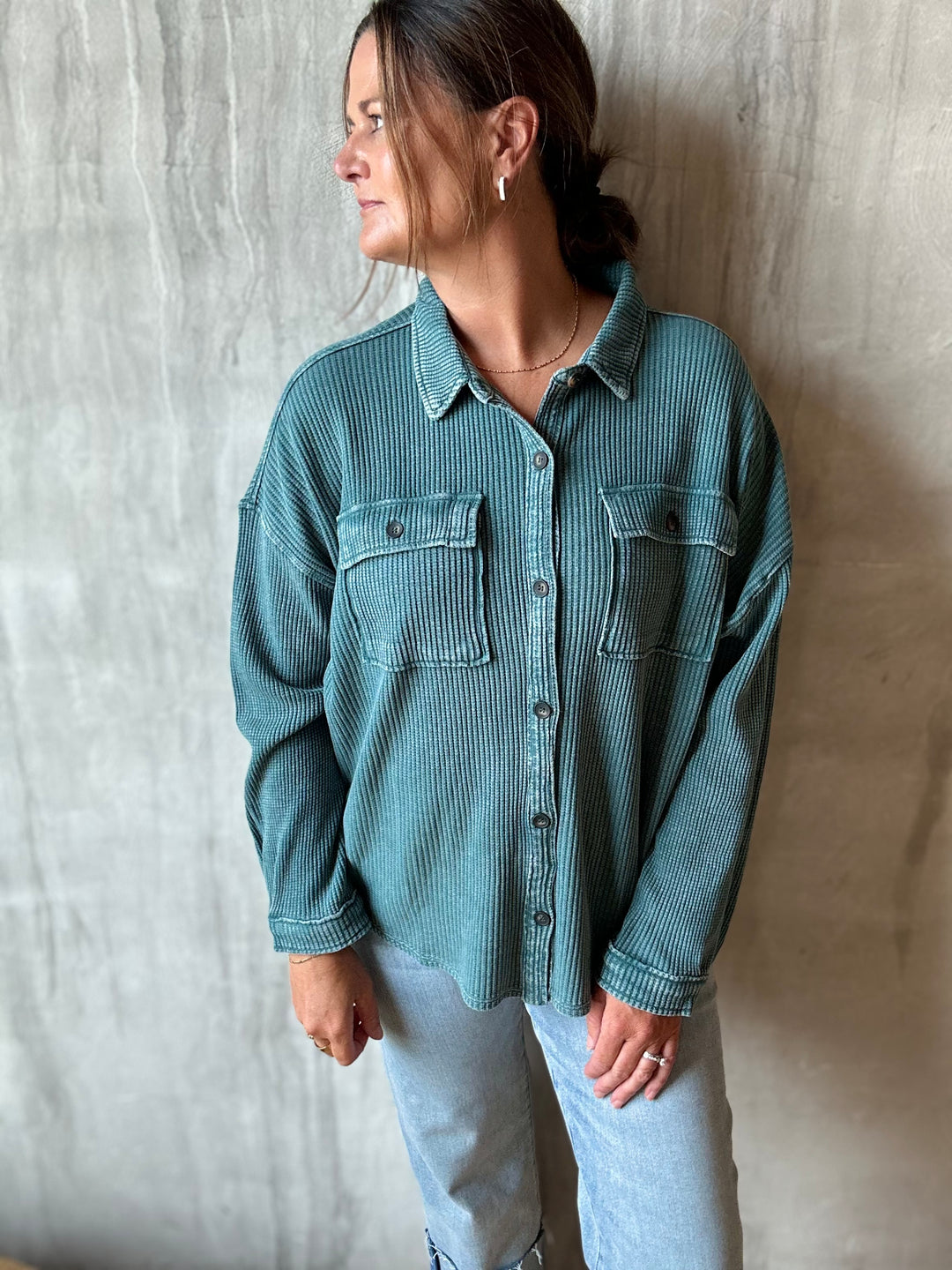 The Laura Waffle Shacket