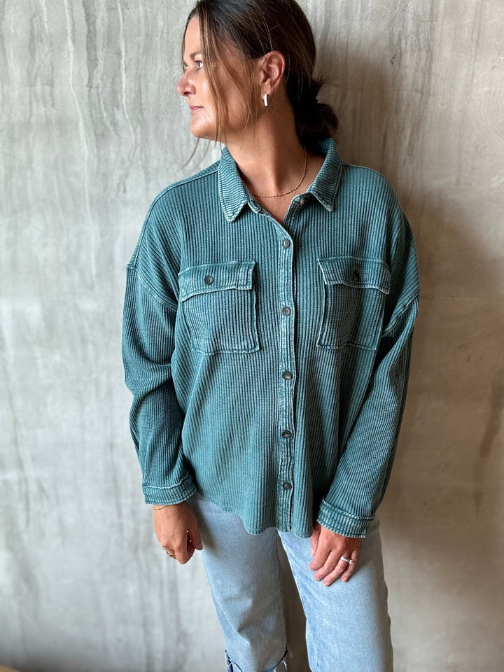 The Laura Waffle Shacket