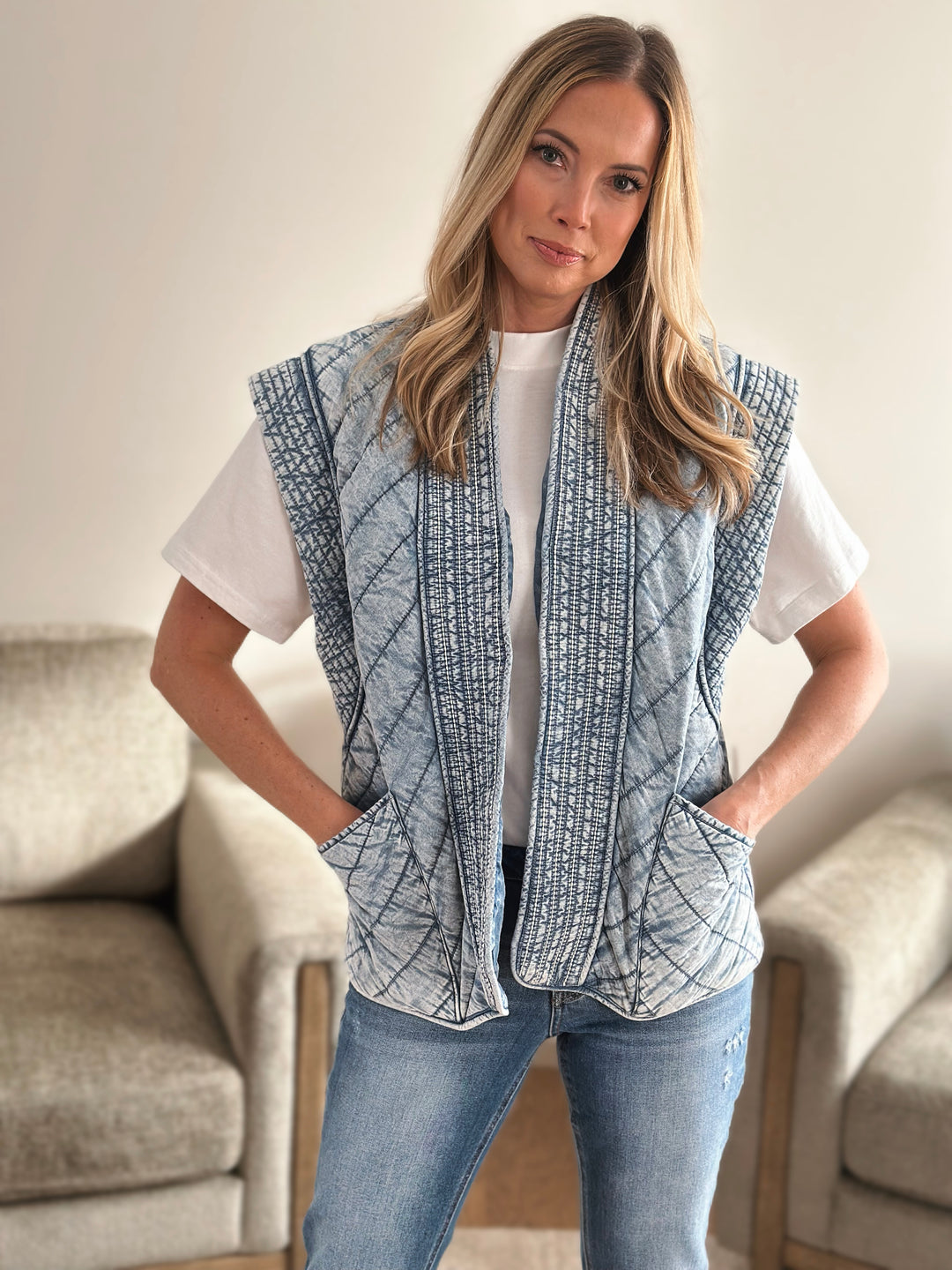 Evette Denim Vest