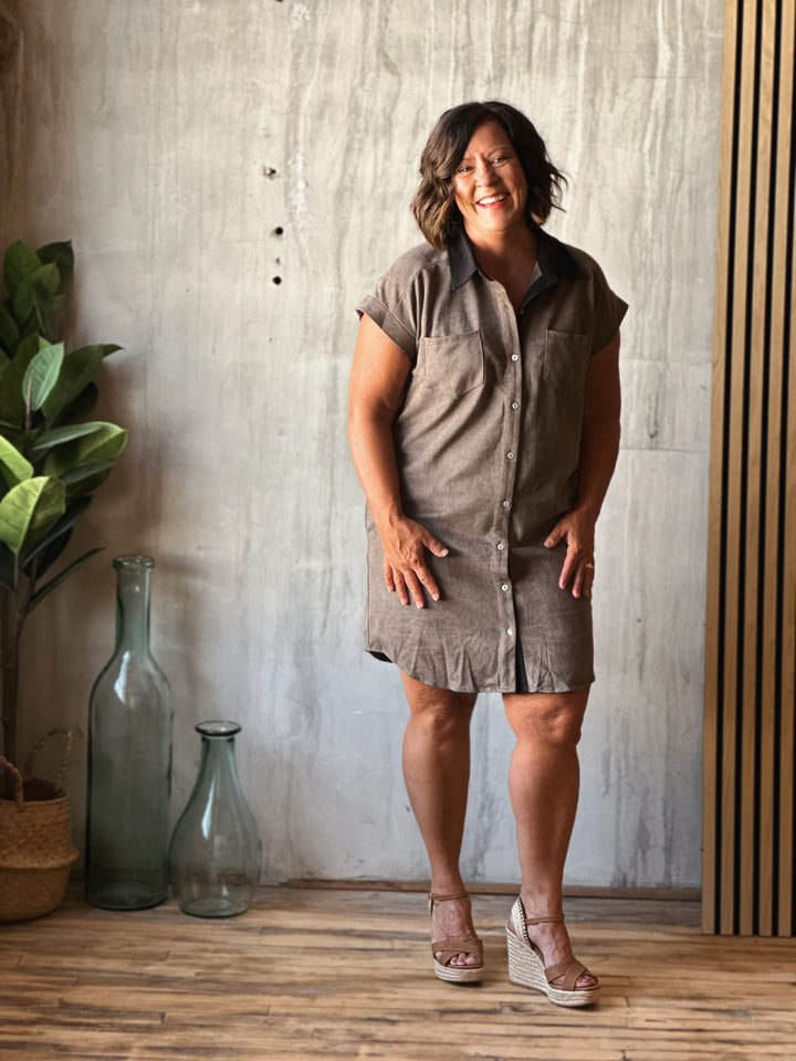 Lennon Shirt Dress