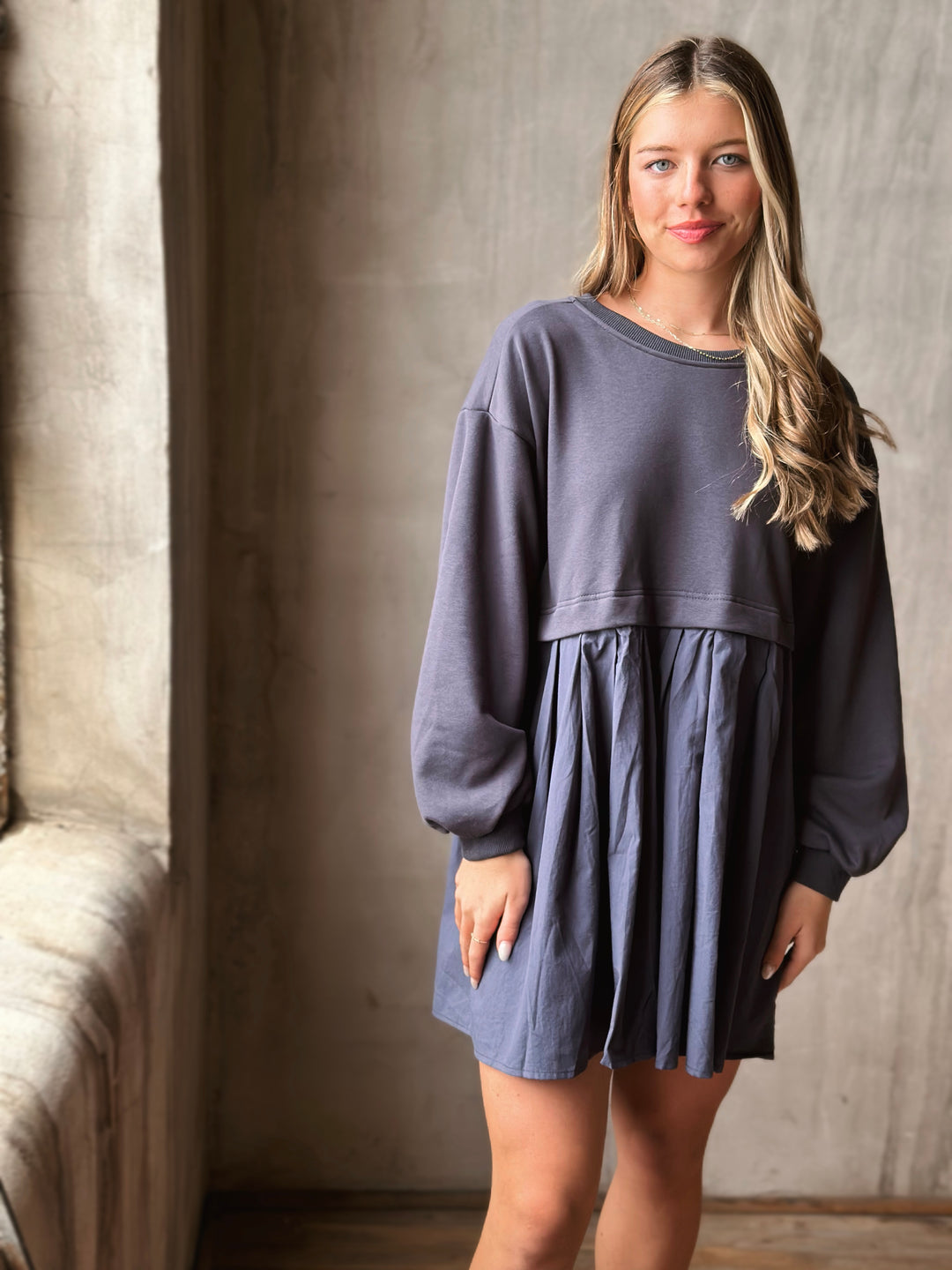 Levitt Pleated Dress