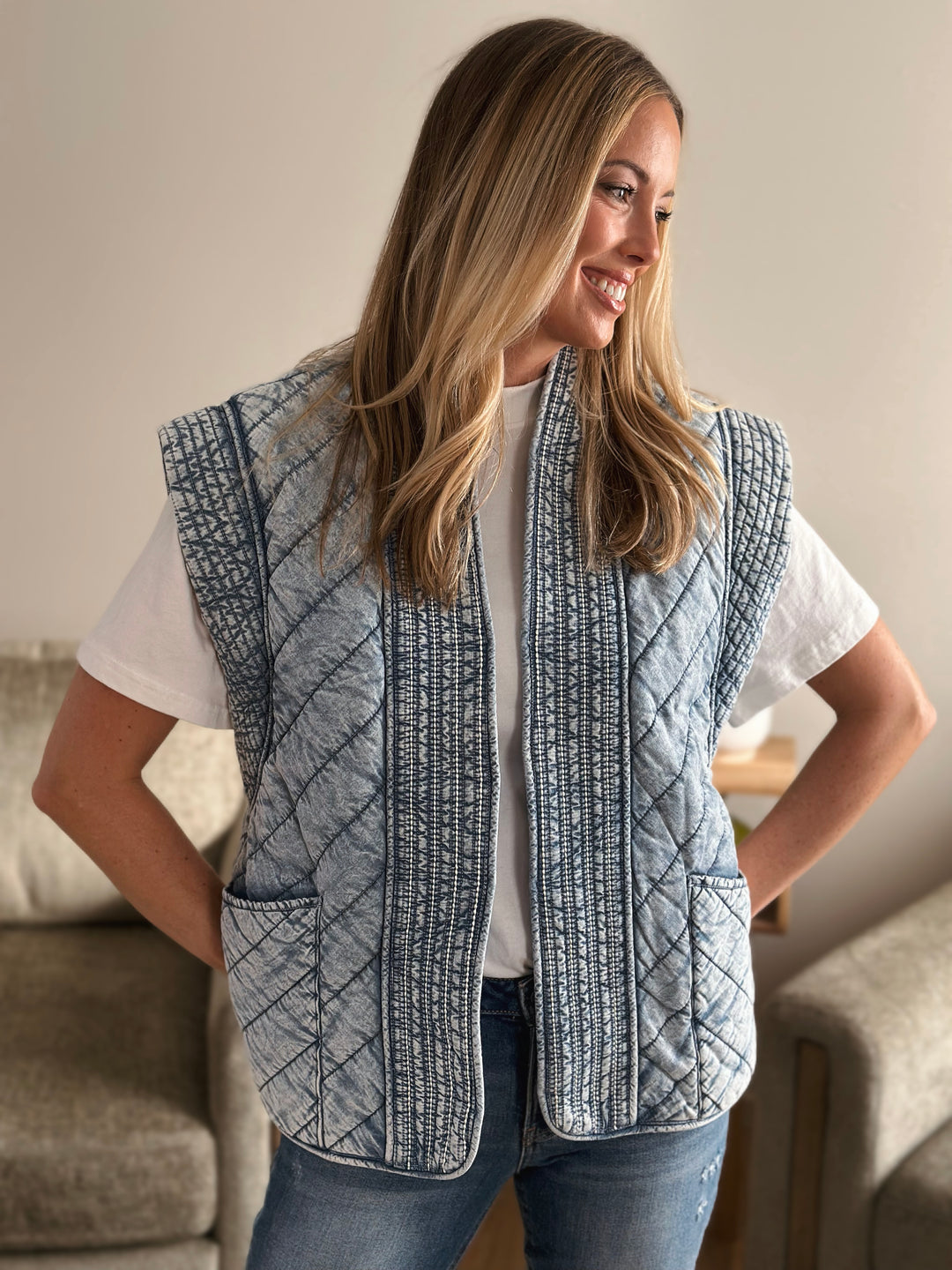 Evette Denim Vest