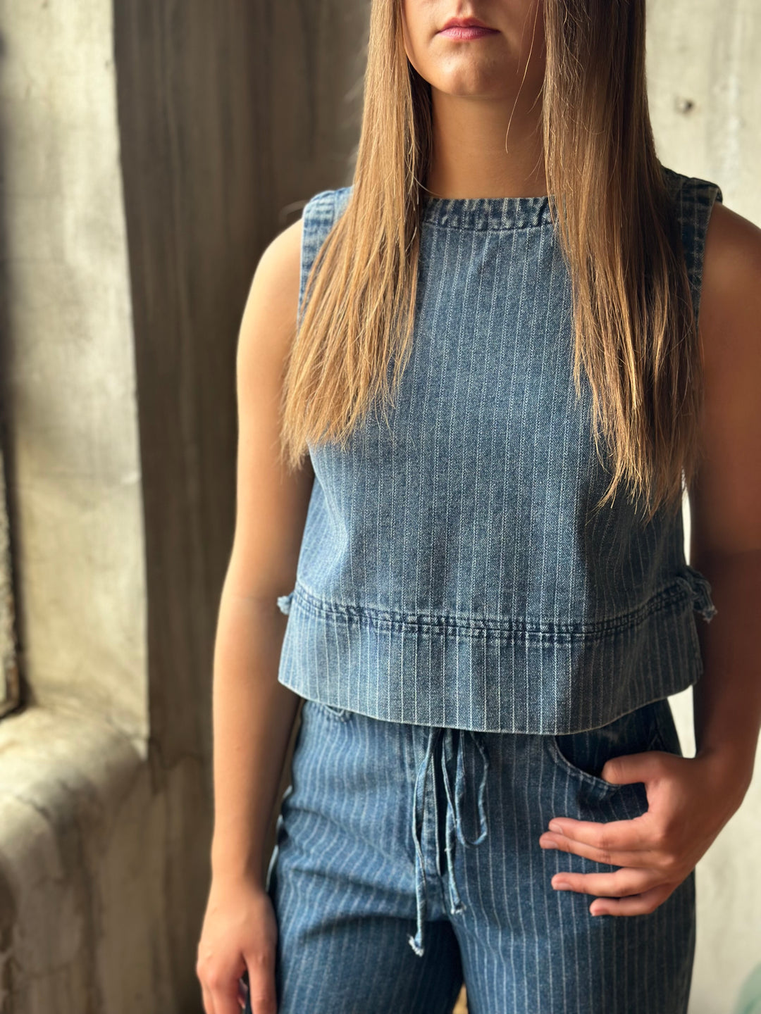 The Karli Stripe Crop Top