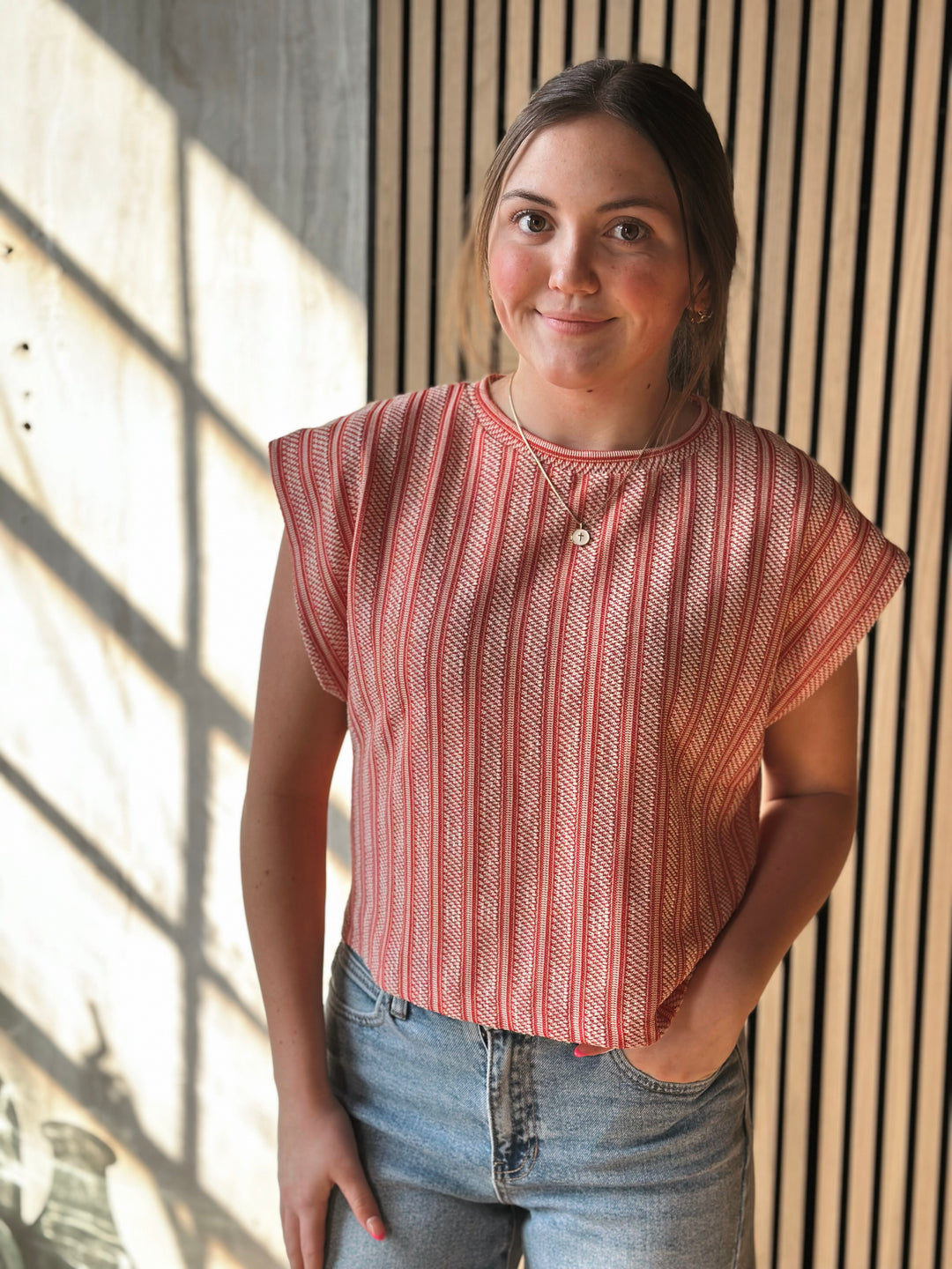 The Clean Lines Textured Top