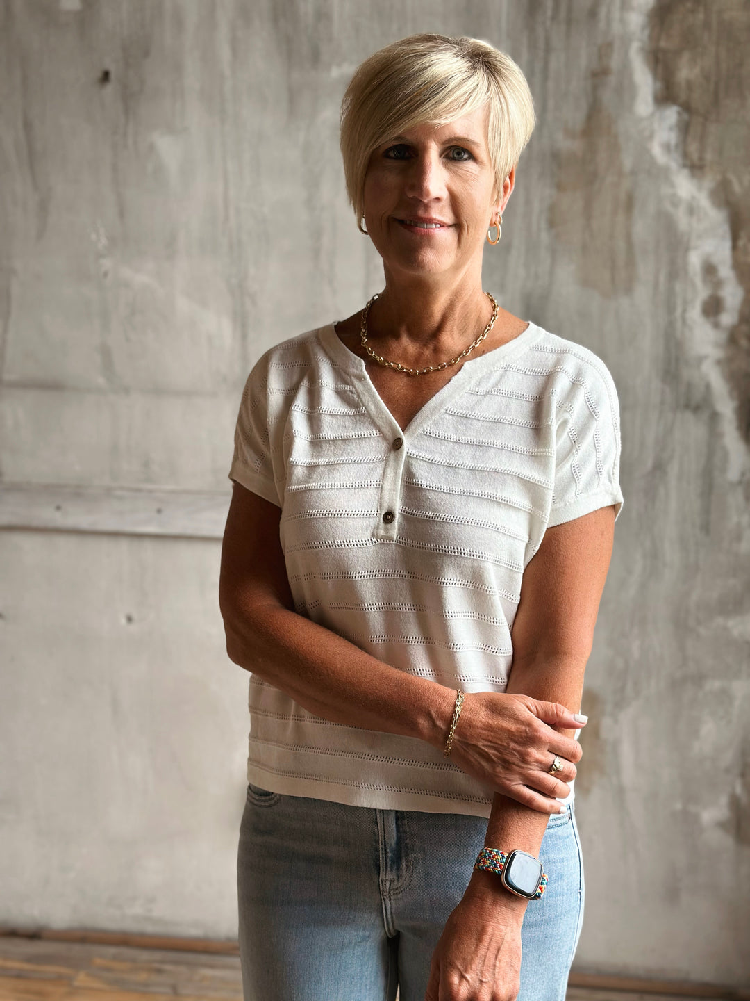 The Aveline Pointelle Top