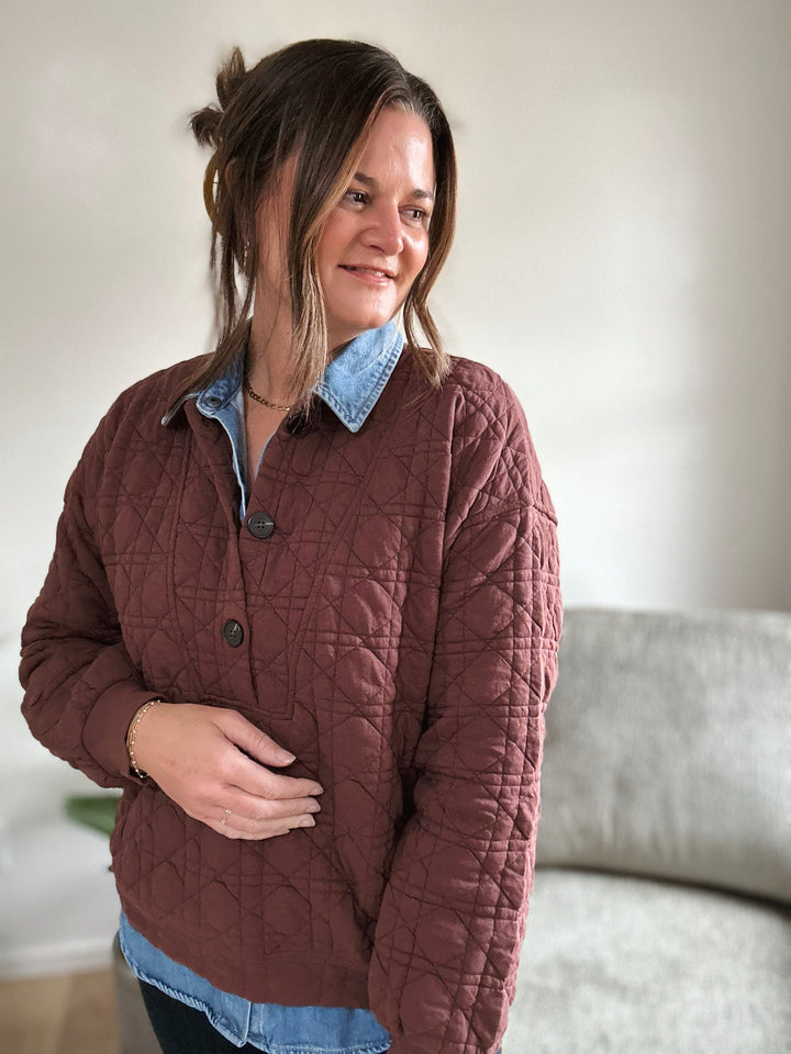 Mitchell Quilted Sweatshirt