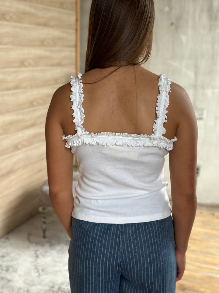 The Liora Ruffle Tank