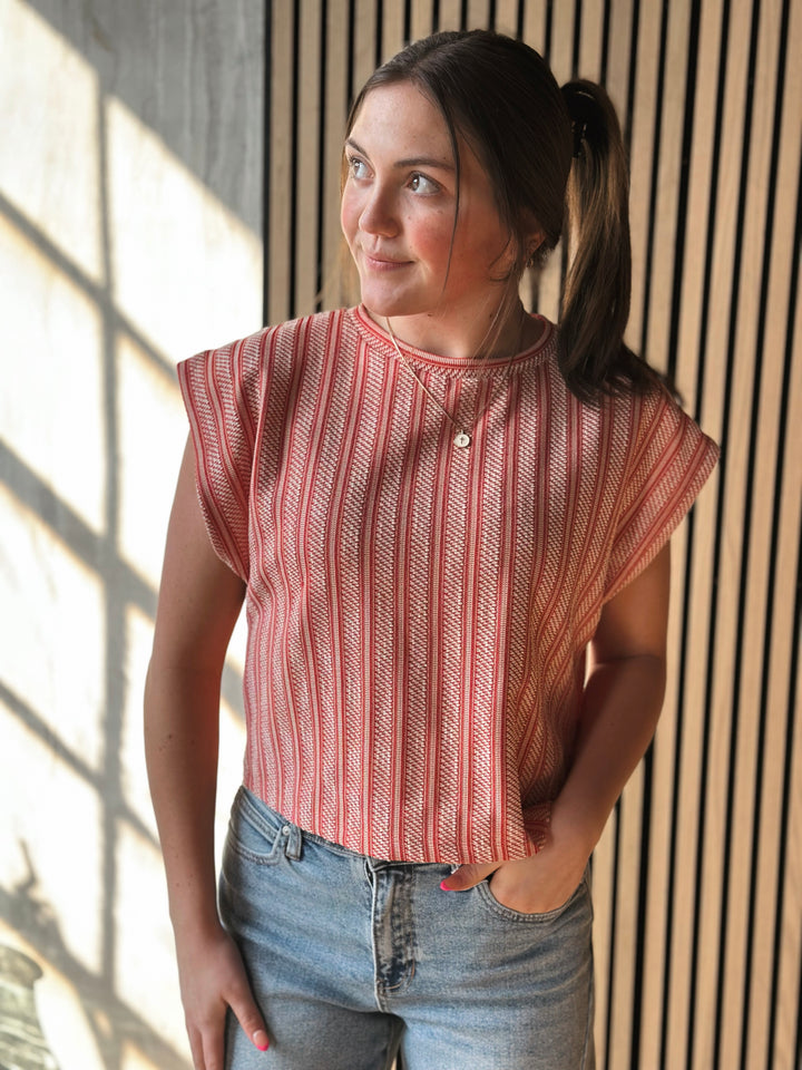The Clean Lines Textured Top