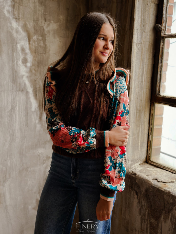 Fable Floral Sleeve Top