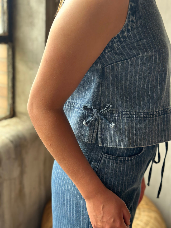 The Karli Stripe Crop Top