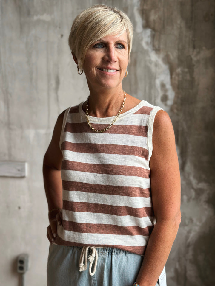 The Brinley Stripe Tank