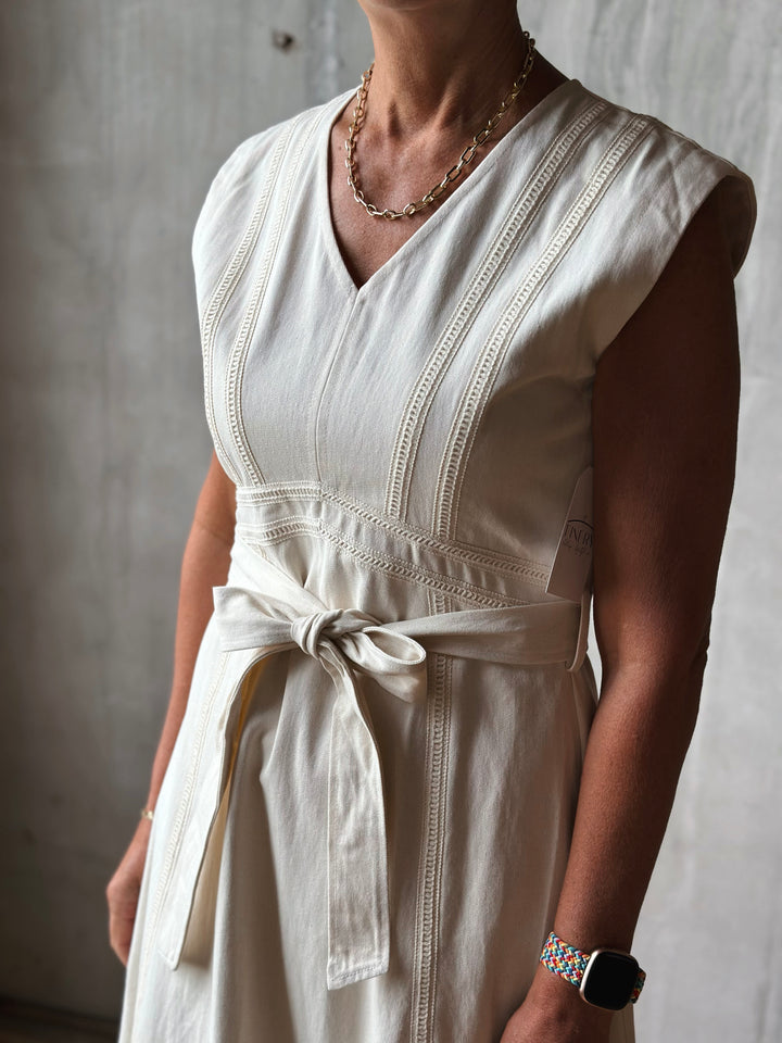 The Mirette Tie Waist Midi Dress